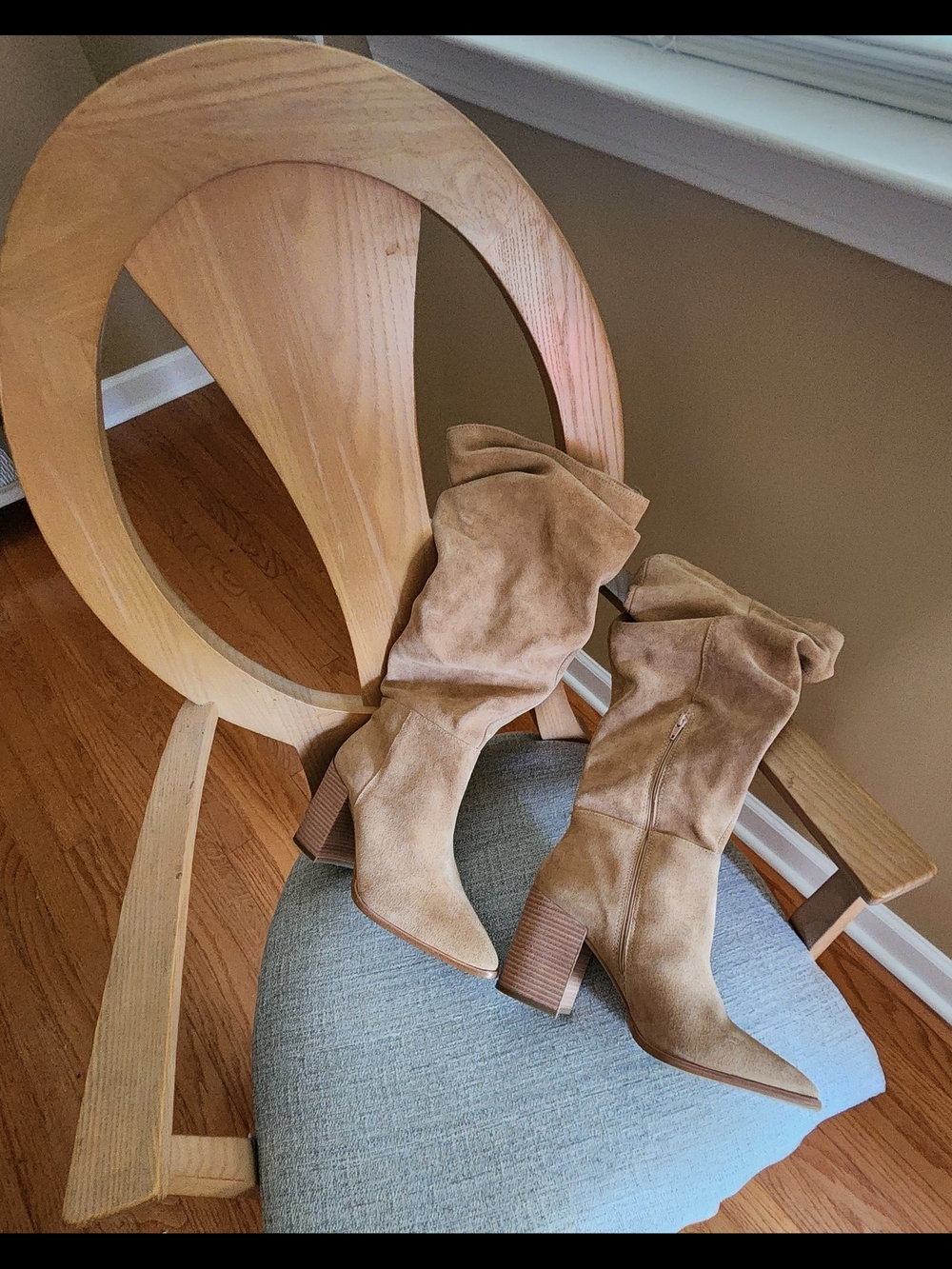 Steve Madden Suede Slouch Knee Boots - Picture 2 of 9